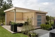 Modern tuinhuis plat dak