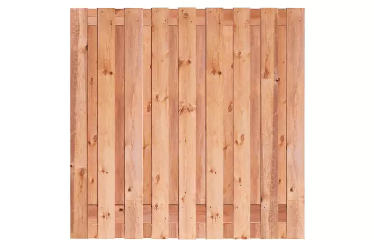 Indringing Geometrie naar voren gebracht 19 planks Schutting Red Class Wood 180 x 180 cm | Brand Solide
